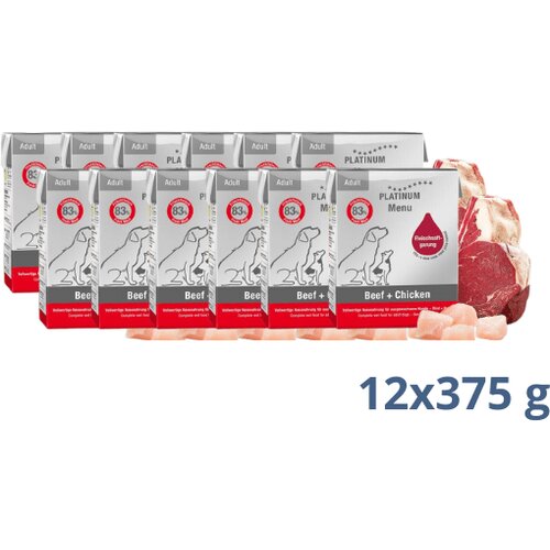 Platinum hrana za pse menu beef & chicken 4.5 kg Slike