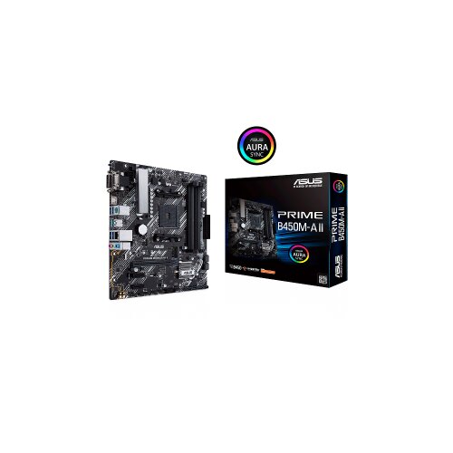 Asus MB PRIME B450M-A IIAMD B450;AM4;4xDDR4VGA,DVI,HDMI;micro ATX Slike