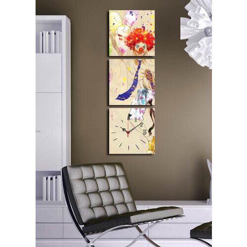 Wallity zidni sat 3P2828CS-17, 90x28 cm, 3 dela Cene