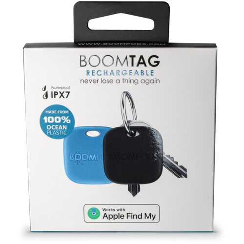Boompods Boomtag Rechargeable Duo Pack Blue &amp;amp; Black Slike