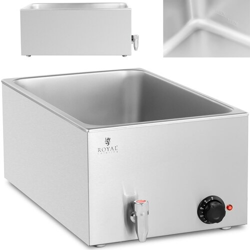 Royal Catering bain-marie električni grelnik s pipo za posode gn 1/1 600 w, (21383946) Cene