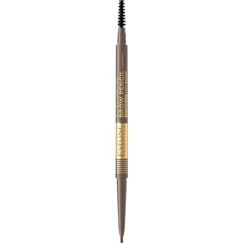 Eveline Cosmetics Micro Precise vodoodporen svinčnik za obrvi s krtačko 2v1 odtenek 02 Soft Brown 4 g Cene