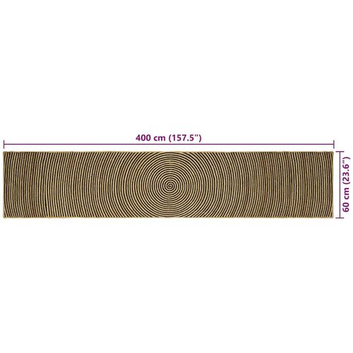  Tepih Prirodna i crna 60 x 400 cm Juta Slike