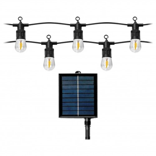 VIRONE Solarni set sa sijalicama za dvori&scaron;te IP44, 10m, 10xLED flame 2700K LED sijalice uključene uz proizvod LG-6/10M/FLAME Cene