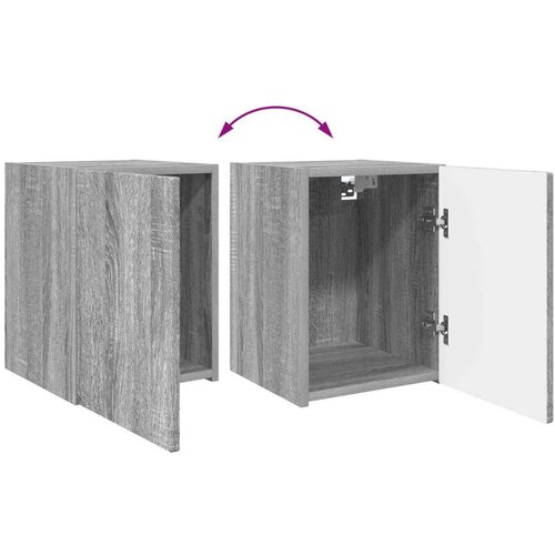  Komplet TV omaric 4 pcs Siva Sonoma Konstruiran les - - Siva - 67.7 - 30 x 31 x 100 cm - 2025-vidaXL-Uvoz_2 Slike