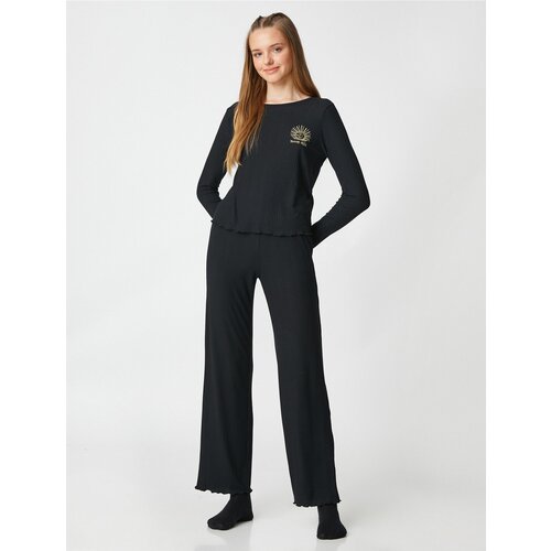 Koton Pajama Bottoms - Black Slike