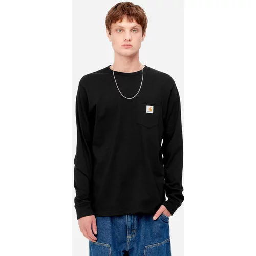Carhartt WIP Moška majica Žepna majica z dolgimi rokavi I030437 črna