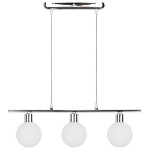 Candellux Lighting Viseča svetilka v srebrni barvi s steklenim senčnikom 10x52 cm Oden - Candellux Lighting Cene