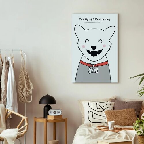  Slika - Doggy Harry (1 Part) Vertical 60x90 Akustična Slike