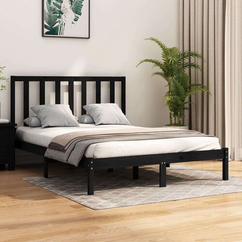  Za krevet od masivne borovine crni 140 x 190 cm Slike