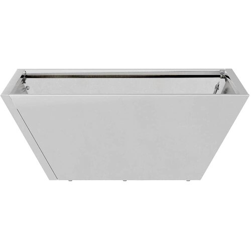  Vrtna saksija Srebrno 40 x 40 x 15 cm Cinkani čelik Slike