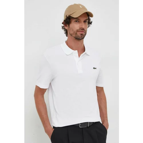 Lacoste Polo majica za muškarce, boja: bijela, bez uzorka