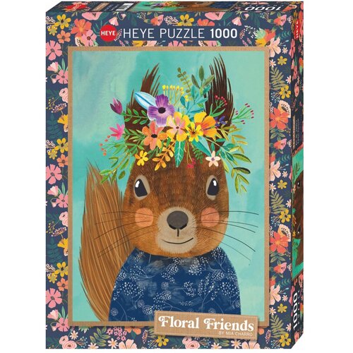 Heye puzzle 1000 delova Floral Friends Sweet Squirrel 29953 Slike