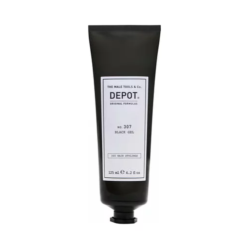 Depot No. 307 Black Gel gel za stiliziranje za tamnu kosu 125 ml
