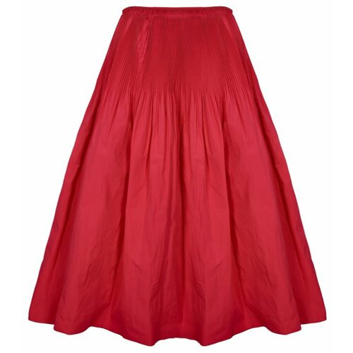RED VALENTINO - Crvena suknja sa naborima Cene