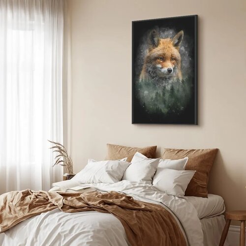  Slika - Forest Life (1 Part) Vertical 40x60 U crnom drvenom okviru Slike
