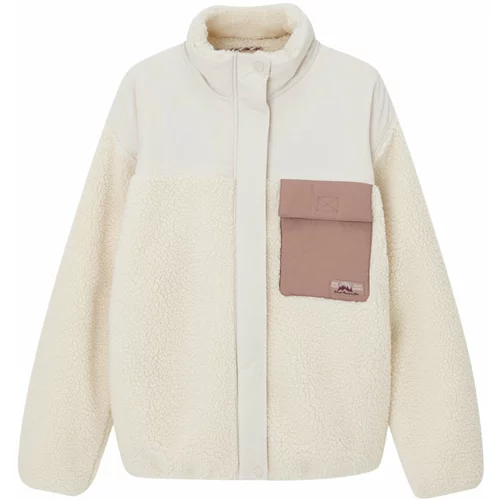 Pull&Bear Prehodna jakna kremna / svetlo rjava