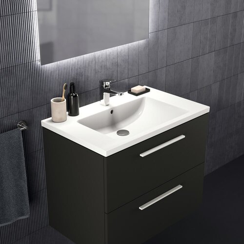 Ideal Standard Antracitno sivi zidni ormarić za ispod umivaonika 80x63 cm i.Life B &amp;ndash; Slike