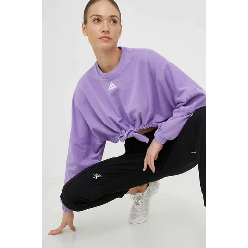 Adidas Bluza ženska, vijolična barva