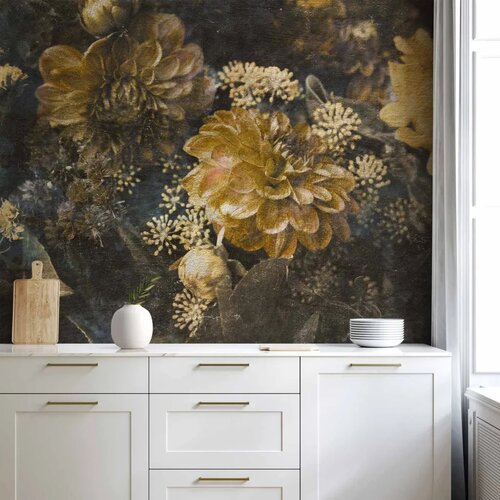  Foto tapeta - Retro Flowers - Second Variant 100x70 Cene