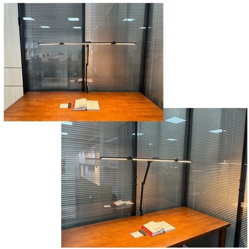  LED prigu&amp;scaron;iva fleksibilna stona lampa LED/36W/230V 3000-6500K CRI 92 crna Slike