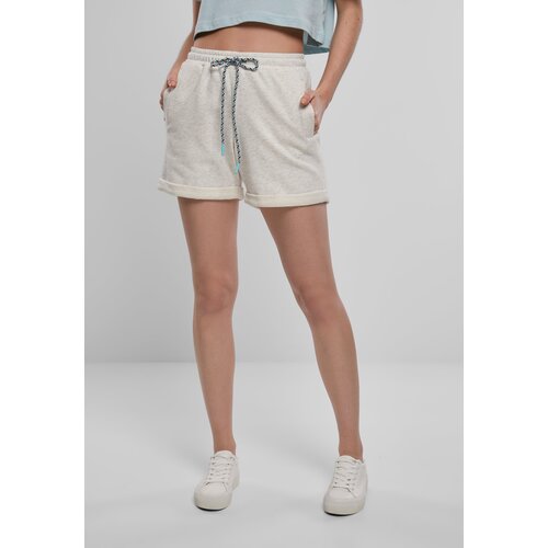 Urban Classics Women's beach terry shorts light grey Cene