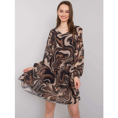 Italy Moda Dress-DHJ-SK-3897.54P-black-beige Cene