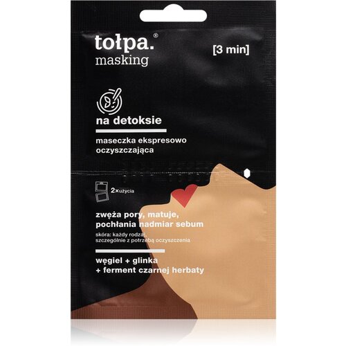 Tołpa Masking maska za či&amp;scaron;ćenje i detoksikaciju 2x5 ml Slike