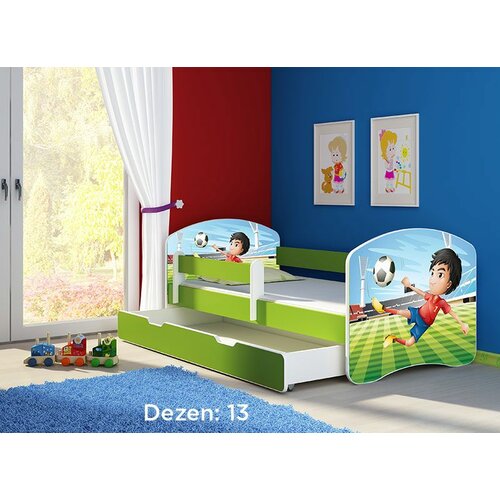 ACMA dečiji krevet ii 140x70 f + dušek 6 cm GREEN13 Slike