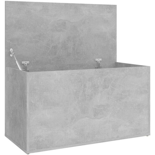 VidaXL &amp;Scaron;krinja za pohranu boja betona 84x42x46 cm konstruirano drvo Slike