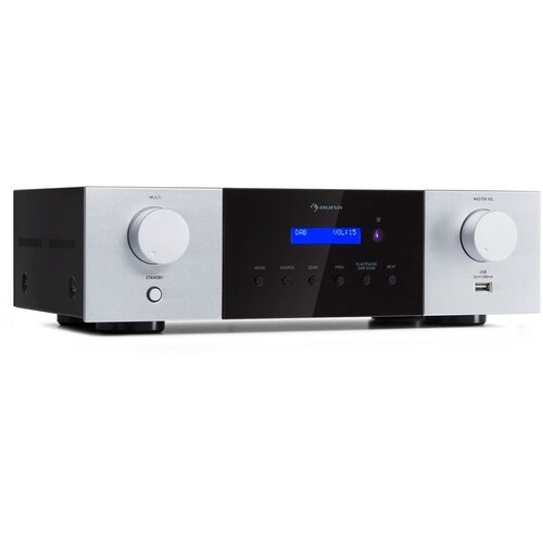 Auna AMP-4000 DAB, Hifi stereo ojačevalnik, radio DAB+, USB, daljinski upravljalnik, LED zaslon Cene