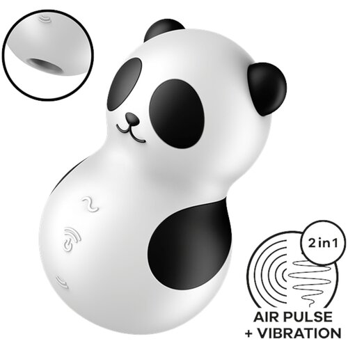 Satisfyer Pocket Panda - stimulator klitorisa s valovima zraka (crni) Cijene