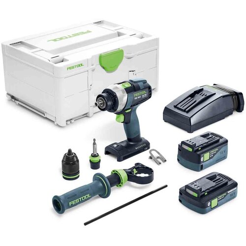 Festool Baterijska bu&scaron;ilica/odvrtač QUADRIVE TDC 18/4 5,0/4,0 I-Plus, F 577649 Cene