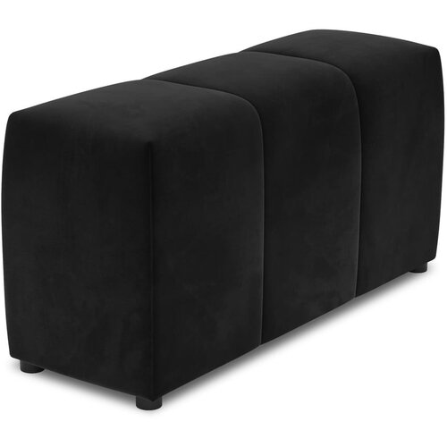 Cosmopolitan Design Crni bar&amp;scaron;unasti naslon za ruke za modularnu sofu Rome Velvet - Slike