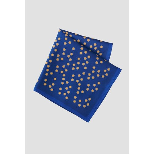 ALTINYILDIZ CLASSICS Men's Navy-Yellow Patterned Navy Blue Yellow Classic Handkerchief Slike