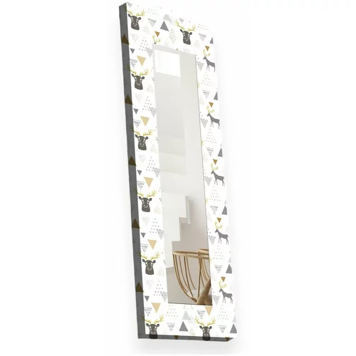 Wallity Zidno ogledalo s drvenim okvirom 40x120 cm -