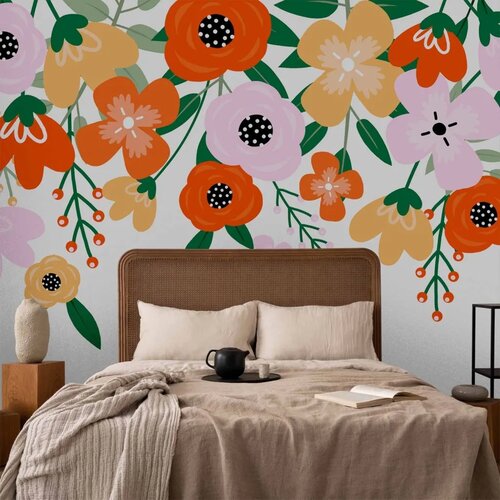  Foto tapeta - Colorful Bloom - First Variant 100x70 Slike