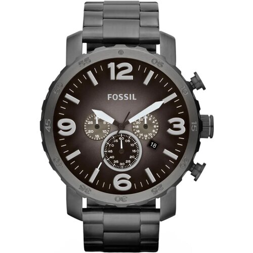 Fossil Analogni sat 'NATE' grafit siva / srebro Cijene