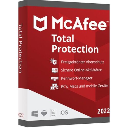 MCAFEE Total Protection (2022) 1 Device 1 Year Multidevice Key GLOBAL Cene