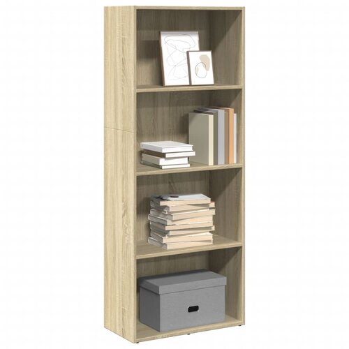 VidaXL Regal za knjige boja hrasta 60x30x152 cm od konstruiranog drva Slike