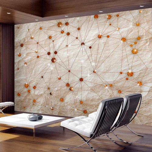  tapeta - Stone and Gold 100x70