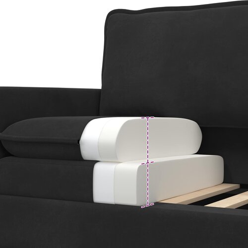  Set sofe 2 pcs Crna Bar&amp;scaron;un Slike
