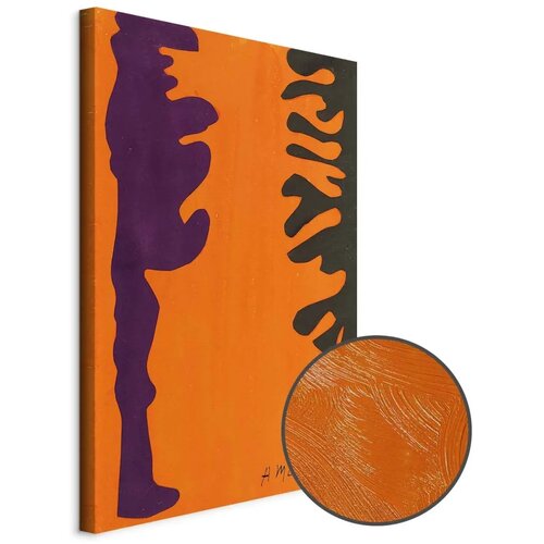 Slika - Henri Matisse – Black and Violet Arabesques on Orange 40x60 Premium Print Cene