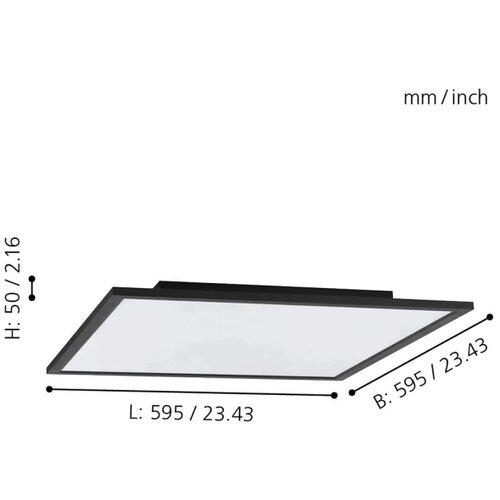 Eglo 99417 - led rgb prigu&amp;scaron;iva stropna svetiljka salobrena-c LED/30,5W/230V +daljinski upravljač Slike