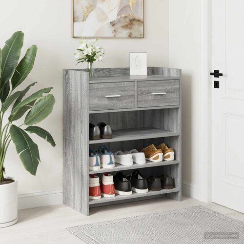  Ormar za cipele 73,5 x 36 x 92 cm Konstruirano drvo Siva Sonoma Cijene