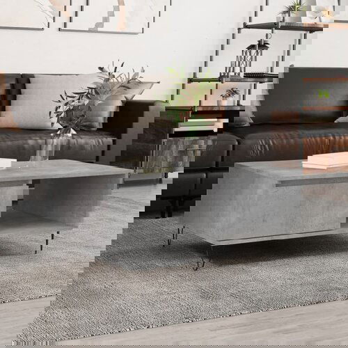 VidaXL Stolić za kavu boja betona 90 x 60 x 35 cm konstruirano drvo Slike