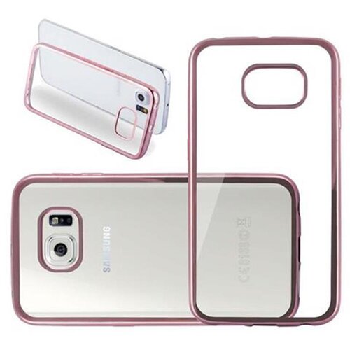 Cadorabo Case, združljiv s Samsungom v Chrome Rose Gold - Za&scaron;čitni pokrov iz fleksibilnega silikona TPU, (20595614) Cene