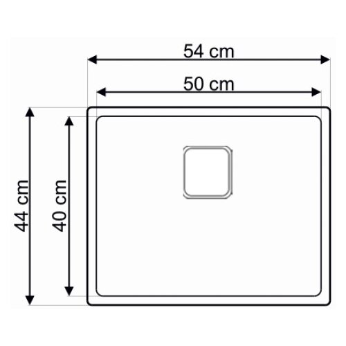 Laweo podgradna sudopera AS 356 inox 9x9cm 54x44cm Cene