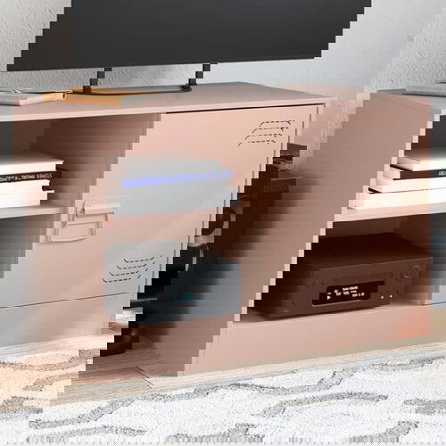 VidaXL TV omarica roza 67x39x44 cm jeklo Slike