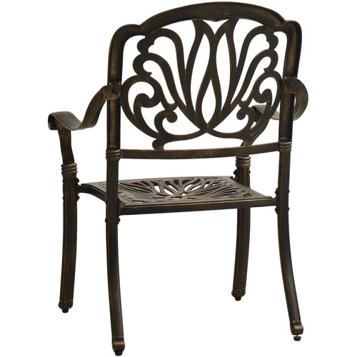  3-dijelni bistro set od lijevanog aluminija brončani Slike